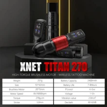 XNET 1Set Titan 270 Wireless Rotary Tattoo Pen Kit 270g.Cm High Torque Brushless Motor 2400mAh Rechargeable Battery Tattoo Machine Set For Tattooing Liner Shader - Multicolor - View 3