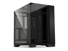 LIAN LI O11 Vision Black  Aluminum / Steel / Tempered Glass ATX Mid Tower Computer Case ----- O11VX - Black - View 4