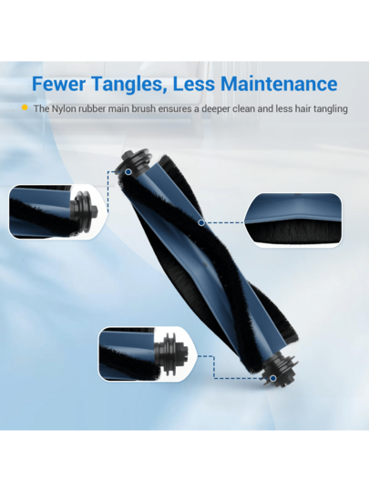 22 Replacement Parts Compatible Eufy C10 Robot Stofzuiger Accessories Kit, Roller Brushes, Filters, Side Dust Bags, Cleaning Too view 4