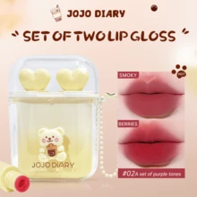 双色哑光唇彩，丝绒哑光唇膏，防水，不粘唇彩，持久保湿，提亮，自然妆容，唇部化妆品 - 5g - 查看 6