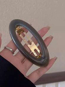 2pcs/1pc Women 4.53in/11.5cm Leopard Print Tortoiseshell Plastic Hair Clips, Fashion Versatile Elegant Minimalist Solid Color Hair Claws, Suitable For Daily, Casual, Party, Commute, Beach, Bun, Ponytail, Washing Face, Makeup, Accessory Fall Fashion Animal Print Claw Clips Autumn Hair Accessories Hair Clutch Clips For Hair Winter For Vacation Outfits Woman - Multicolor - View 4