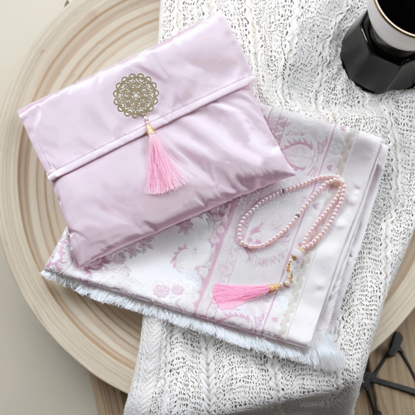 Set da 3 tappeti portatili in seta con nappine, dimensioni 70*110CM