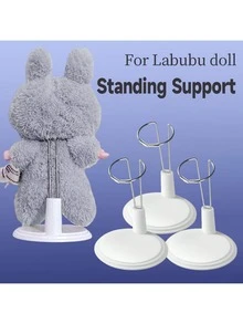 1pc/3pcs Adjustable Doll Stand Suitable For Labubu, Doll Display Stand Suitable For 4-8 Inch (Approximately 10.2-20.3 Cm) Dolls, Keeping Dolls In A Standing Position (Black, 3 Pieces Set) (Dolls Not Included)