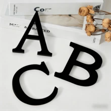 OUTANA 1 Miếng dán chữ cái tự dính bằng acrylic từ A đến Z trang trí nhà cửa, màu đen, cỡ lớn, dùng trang trí gương. Có lớp xốp dày 1cm giúp dễ dàng dán. Hoàn hảo cho phòng khách, phòng ngủ, nhà bếp, phòng tắm hoặc không gian văn phòng. Có thể tùy chỉnh để viết tên cá nhân, lời chúc đám cưới, tin nhắn sinh nhật, khẩu hiệu tạo động lực cho văn phòng hoặc phương châm gia đình. Có bốn kích cỡ: 10cm/15cm/20cm/30cm. - màu đen - Xem 6