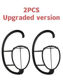 1个可折叠假发支架，耐用假发展示架，适用于多顶假发，便携式旅行假发支架，适用于所有假发，稳固的假发支架 - 彩色 - 查看 9