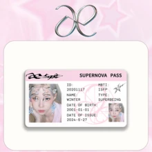 Thẻ ID Aespa, Thẻ ID Kpop, Thẻ ID Series Hoa Anh Đào Hồng, Có thể cất giữ trong hộp đựng thẻ ID, Đồ sưu tầm tinh xảo, Quà tặng quý giá, Quà tặng nhỏ cho bạn bè, Quà tặng Giáng sinh - Nhiều màu - Xem 11