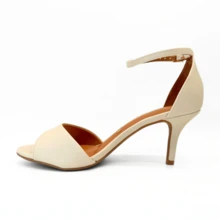 Vizzano Casual Women's Low Thin Heel Single Strap Sandal - 白色 - 查看 4
