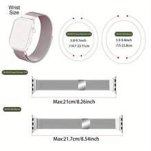 Correa de reloj de estilo milanés compatible con Apple Watch Band 41mm/44mm/40mm/42mm S10/38mm/45mm/46mm/49mm para mujeres/hombres, pulseras de metal de acero inoxidable de estilo milanés, correas compatibles con bandas Series 10/9/8/7/6/5/4/3/2/SE Ultra 2 Accesorios para smartwatch
