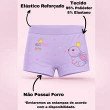 Kit With 10 Boxer Shorts For Girls, Printed, Size 2 To 10 Years, Imported - 彩色 - 查看 3