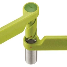 Joseph Joseph Helix Garlic Press Mincer Ergonomic Twist-Action Hand Juicer Stainless Steel, Green - 顏色A - 查看 2
