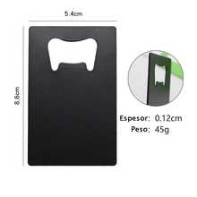 50 Stainless Steel Card Bottle Openers - Black Dog Teeth - View 2