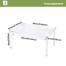 Acrylic Spice Rack, Stackable Cabinet Organizer, Suitable For Kitchen Storage, Spice Rack, Cabinet Countertop, Transparent Display Rack, Divider Rack For Cups, Plates