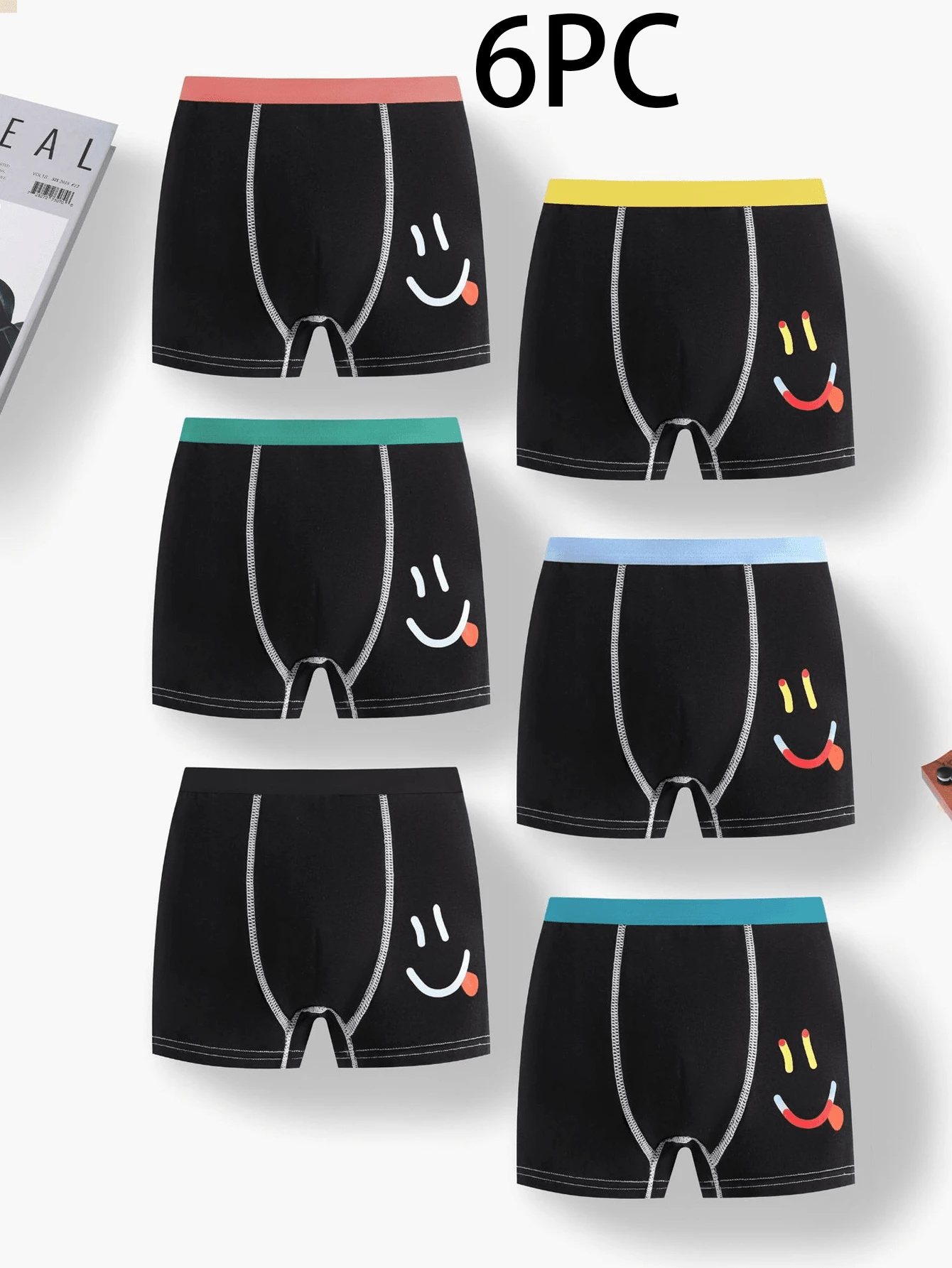 6pcs Children Underpant Cosplay Panties Children Cartoon Cotton Underwear Boys Boxer Kids Gift ﻿ ﻿ - Multicolor - View 1