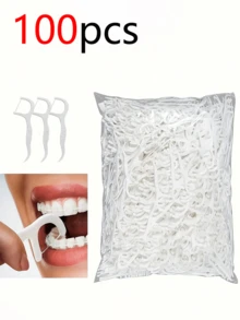 Gói combo 500/300/100/50 sợi chỉ nha khoa, chỉ nha khoa làm sạch sâu, chăm sóc răng miệng đúng cách, chỉ nha khoa dùng một lần tiện lợi, cần thiết cho du lịch và sử dụng hàng ngày. - Nhiều màu - Xem 10