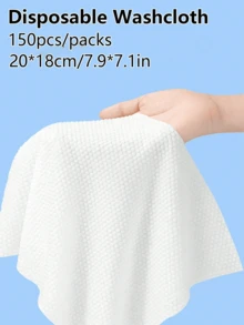 1条“壁挂式可拆卸吸尘不沾灰尘”一次性挂式洗脸巾，柔软亲肤，结实耐用，不掉毛。采用纯棉材质，适用于浴室洗漱/卸妆/日常清洁/家居清洁/擦拭化妆工具。（圣诞纸巾、圣诞卫生纸、圣诞餐巾纸、卫生纸、餐巾纸） - 彩色 - 查看 6