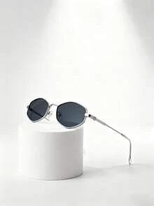 Gafas con marco de metal retro, gafas de moda versátiles, gafas con montura pequeña personalizadas para mujeres, accesorio para el atuendo diario de las mujeres