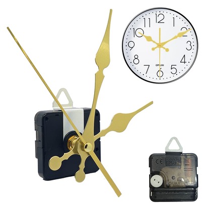 Wall Clock Mute Movement Kit 1 Movement + 3 Spare Hands Kitchen Clock/Alarm Clock/Wall Clock/Watch Repair Tools Interior Decoration Electronic Clock Bedroom Decor Dormitory Decor Holiday Gift Home Decor