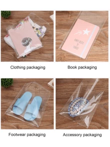 Grands sacs en cellophane auto-scellants, adhésifs, sacs en plastique cellophane transparents et refermables pour l'emballage de vêtements, t-shirts, pantalons, ornements, sacs OPP, sacs plastiques refermables pour l'emballage à grande échelle de petits cadeaux, de faveurs de fête et de jouets. Convient aux articles de différentes tailles, S/M/L/XL. Peut être utilisé pour les vêtements, les chemises, les pantalons, la nourriture, la peinture, l'emballage de cadeaux de fête. Sacs d'emballage unicolore pour les cadeaux de fête.