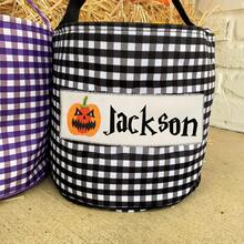 1pc Customized Halloween Candy Basket, Trick Or Treat Handheld Basket, Suitable For Halloween Candy Basket - Multicolor - View 12