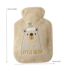 1 szt. Bardzo duży, gruby, miękki, długi, pluszowy termofor do rąk, napełniany woreczek na ciepłą dłoń, pluszowy termofor z kreskówkową powłoką antywybuchową, niezbędny na zimę