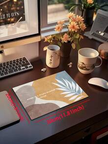 1 Stück Set aus saugfähiger Matte/Teppich mit mehrfarbigem Patchwork-Blatt- und Buchstabenmuster, minimalistischer, natürlicher und abstrakter Stil, ca. 3 mm dick, waschbar, geeignet für Küche, Bad, Eingangsbereich, Waschküche, Arbeitszimmer, Wohnzimmer, Schlafzimmer, Flur, Weihnachtsdekoration, Küchenteppich - Verschiedenfarbig - Übersicht 18