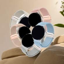 5 条装快速释放编织环磁力表带，兼容 Series11 42 毫米 46 毫米，男女适用，兼容 Ultra 49 毫米 45 毫米 44 毫米 46 毫米 42 毫米 41 毫米 40 毫米 38 毫米 Ultra 2/Ultra，休闲柔软尼龙弹性编织表带，兼容 可调节 Series11/10/9/8/7/6/5/4/3/2/1/SE - 38/40/41mm(Series10 42mm) - 查看 4