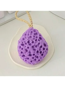 A Honeycomb Bath Ball, Bathroom Sponge Bath Ball, Soft, With Excellent Water Absorption, Produces Rich Foam, Bubble Bath Ball, Yellow And Purple Bath Ball; A Cute Bath Ball Full Of Youthful Vigor; Soft And Delicate Body Cleaning Balls; Suitable For Bathing And As A Gift - Multicolor - View 8