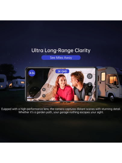 W5 Slimme Tracking Security Camera 2.4G WiFi Bluetooth 3MP Window Cameras Human Actions, Vehicle Models, Baby Crying Detection 3D Noise Reduction Real Time APP Alerts Mini Cam view 7