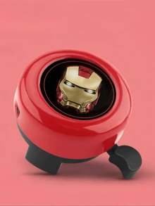 Marvel 1pc Marvel Cartoon Bicycle/Scooter Bell, Simple & Durable Cartoon Superhero /Spider-Man/Iron Man Bicycle Bell, Vibrant Colors & Adorable Design, Loud Warning + Cute IP Design, Suitable For Mountain/City Riding, Couples/Friends Birthday/Holiday Gift
