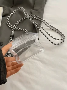 1个透明保护袋，带挂绳，防尘时尚怪兽收纳展示盒，适用于娃娃，防刮收藏盒，防水PVC整理盒，可用于收纳娃娃、耳机线等，独特的情人节/圣诞节礼物（不含娃娃） - 彩色 - 查看 14