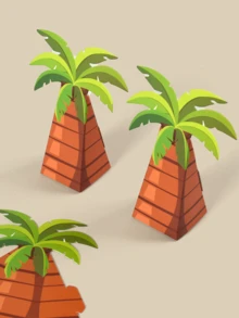 2 Stück Kokosnusspalmen Geschenkboxen, Hochzeitsgeschenke, tropische Hawaii Party Geschenkverpackung für Geburtstag, Babyparty, Hochzeit