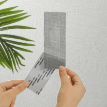 Self-Adhesive Mesh Tape For Repairing Window Screens, Designed To Repair Holes And Keep Out Insects Such As Mosquitoes. - Black - View 2