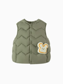 Balabala Colete Acolchoado BalaOne para Crianças, Coleção Outono/Inverno 2025, Agasalho Quente para Meninos e Meninas