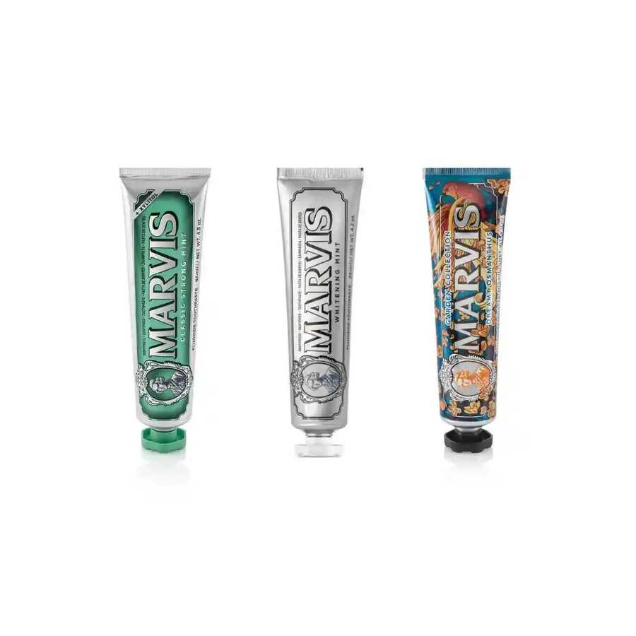 Marvis - Marvis Bundle(Dreamy Osmanthus 85ml & Whitening Mint Toothpaste 85ml &  Classic Strong Mint Toothpaste 85ml ) - Clear - View 1