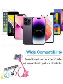 1pc Mobile Phone Live Broadcast Stand Can Be Raised And Lowered, Portable Desktop Camera, Lazy Person, TV Show, Multifunctional Phone Stand, Weighted Disc, Universal Free Lifting Stand - Multicolor - View 10