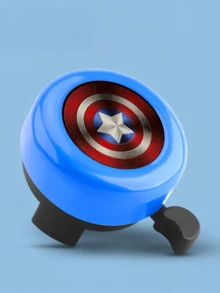 Marvel 1pc Marvel Cartoon Bicycle/Scooter Bell, Simple & Durable Cartoon Superhero /Spider-Man/Iron Man Bicycle Bell, Vibrant Colors & Adorable Design, Loud Warning + Cute IP Design, Suitable For Mountain/City Riding, Couples/Friends Birthday/Holiday Gift