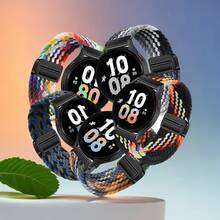 5 条装快速释放编织环磁力表带，兼容 Series11 42 毫米 46 毫米，男女适用，兼容 Ultra 49 毫米 45 毫米 44 毫米 46 毫米 42 毫米 41 毫米 40 毫米 38 毫米 Ultra 2/Ultra，休闲柔软尼龙弹性编织表带，兼容 可调节 Series11/10/9/8/7/6/5/4/3/2/1/SE - 38/40/41mm(Series10 42mm) - 查看 2