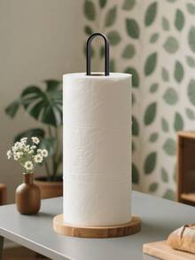 1pc Kitchen Paper Towel Holder For Storing Cling Film And Paper Towels, Suitable For Home Use. This Paper Towel Holder Is Perfect For The Kitchen, Making It Easy To Store Paper Towels And Handle Spills And Messes.