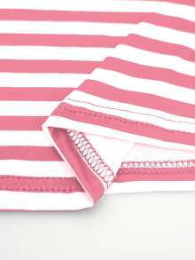 Luźny krój, kolorowy, pasiasty T-shirt z długim rękawem dla kobiet, uniwersalny, swobodny top warstwowy