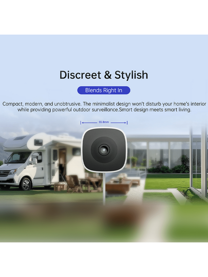 W5 Slimme Tracking Security Camera 2.4G WiFi Bluetooth 3MP Window Cameras Human Actions, Vehicle Models, Baby Crying Detection 3D Noise Reduction Real Time APP Alerts Mini Cam view 9