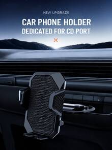 通用车载CD槽手机支架，一键释放，适用于 13/12/11 Pro Max - 黑色 - 查看 3