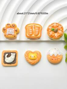 10/20/30/50 片随机混合逼真树脂闪亮透明蛋糕片 - 适用于 DIY 手机壳、发夹、珠宝制作、镂空木屐装饰等 - 可与奶油胶一起使用进行工艺创作，非常适合万圣节、圣诞节礼物 - 模擬款 - 查看 11