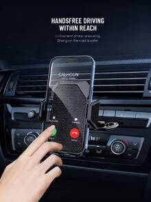 通用车载CD槽手机支架，一键释放，适用于 13/12/11 Pro Max - 黑色 - 查看 5