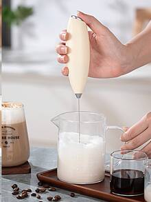 Electric Milk Frother, Wireless Home Use, Small Milk Frother Lid, Mixer, Coffee Milk Frother, Hand Held Mixer - Multicolor - View 3