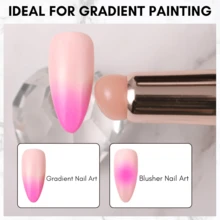 1 pieza Espejo mágico de silicona para labios, corrector y uñas, polvos de maquillaje, cepillo de silicona rosa multifunción para bálsamo labial, brillo de labios y lápiz labial