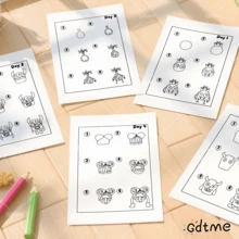 GDTME [كتاب تلوين الكنز] "تعلم كيفية رسم وحوش صغيرة" قيمة كبيرة 28 صفحة! كتاب تلوين A4 ذو لمعان لؤلؤي، صفحات نظيفة لا تنزف، محبوب من البالغين والأطفال، أساسي للتخفيف من التوتر، أفضل هدية لعيد الهالوين والكريسماس والعام الجديد للأطفال والأصدقاء (حلقة ذهبية)