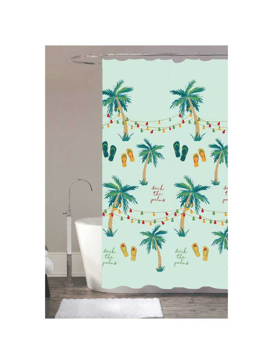 VENECIA Shower Curtains - Orange - View 1