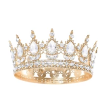 1pc Luxury Rhinestone Crystal Princess Bridal Crown For Birthday Wedding Party Exquisite Elegant Women Decoration Crown Headpiece Bride's Tiara, Hair Accessories, Coronas