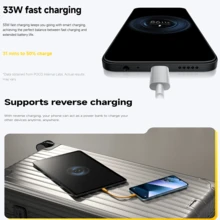 Xiaomi Smartfon POCO C85 6+128 GB, 8+256 GB, wersja globalna, wciągający wyświetlacz 6,9 cala, ogromna bateria 6000 mAh, procesor Helio G81-Ultra, wyraźny podwójny aparat 50 MP AI, zasilany szybkim ładowaniem 33 W