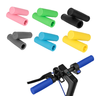 Mangos de agarre de colores para manillar de scooter eléctrico M365 1S Pro Pro2 MI3, funda de goma de silicona antideslizante